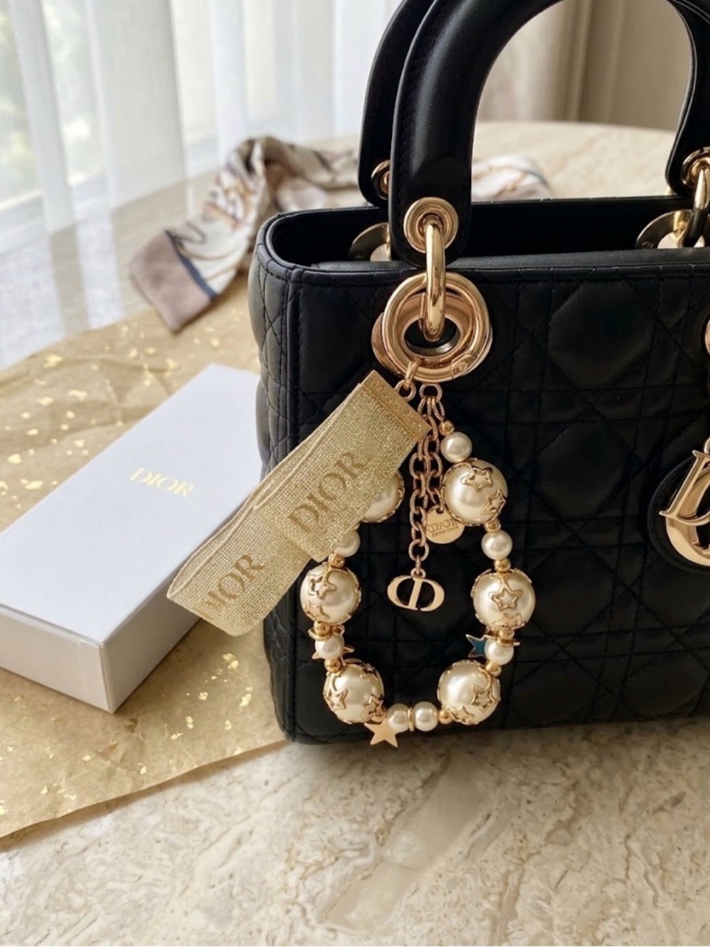 Dior Bag Charm Keychain Limited Edition not sold in stores Rare NIB